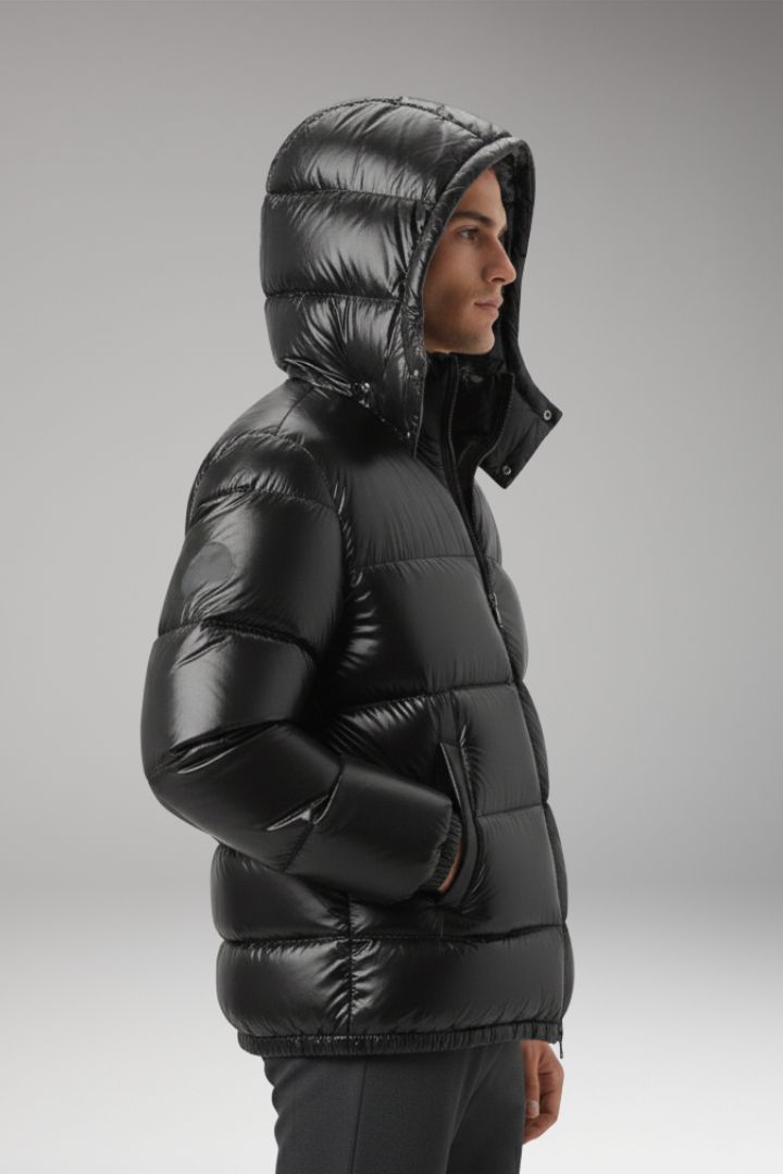 Men's Quilted Hooded Jacket