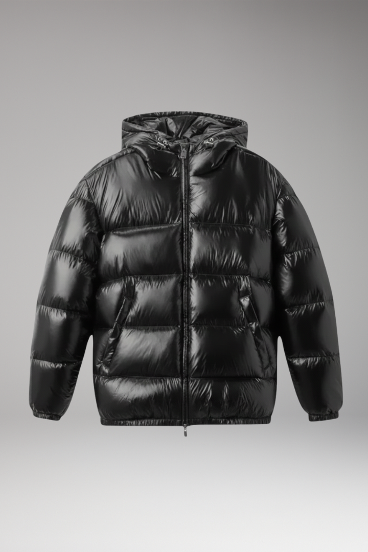 Men's Quilted Hooded Jacket - VibreMode