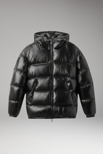 Men's Quilted Hooded Jacket - VibreMode