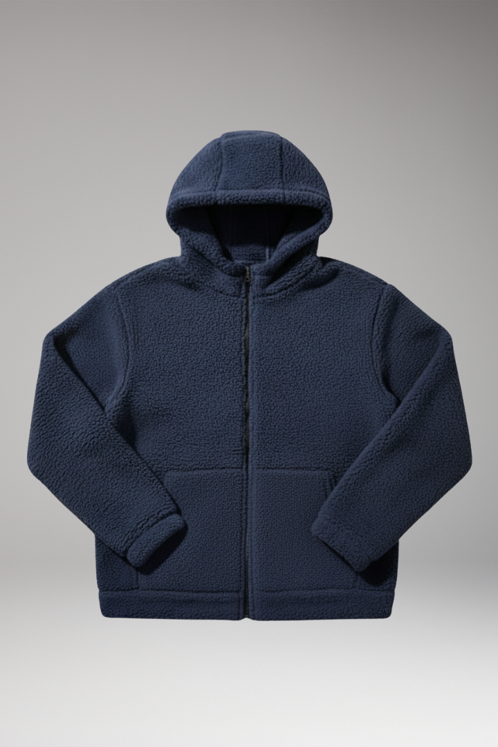 Men's Hooded Jacket Zipper Closure - VibreMode