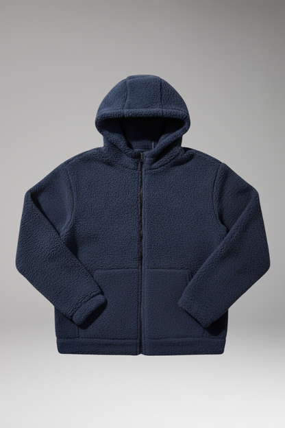 Men's Hooded Jacket Zipper Closure - VibreMode