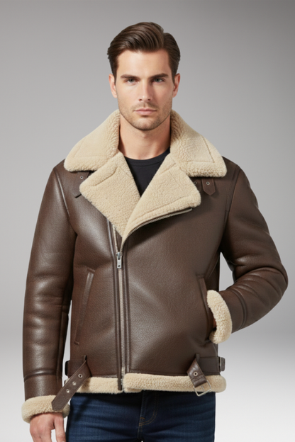 Men's Zip Jacket Lined Collar