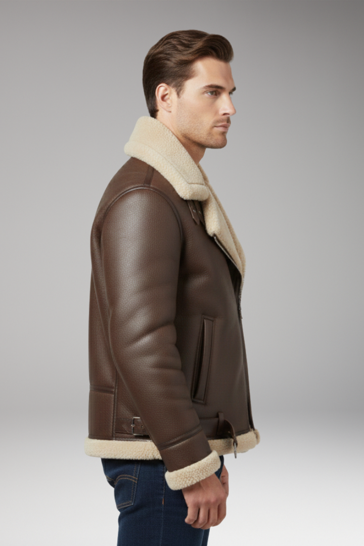 Men's Zip Jacket Lined Collar