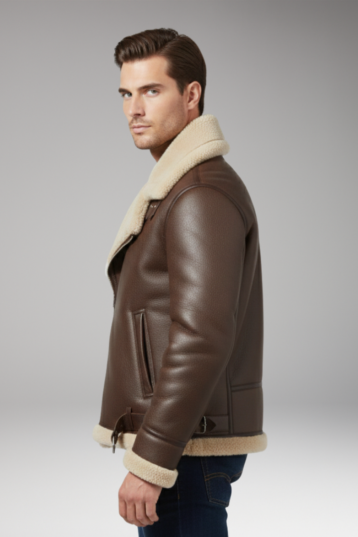 Men's Zip Jacket Lined Collar