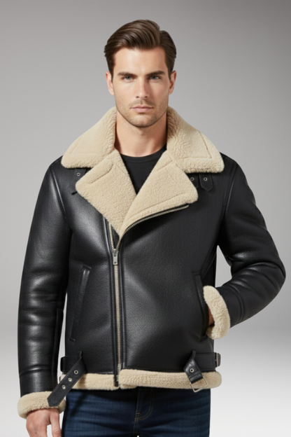 Men's Zip Jacket Lined Collar