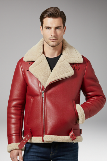 Men's Zip Jacket Lined Collar