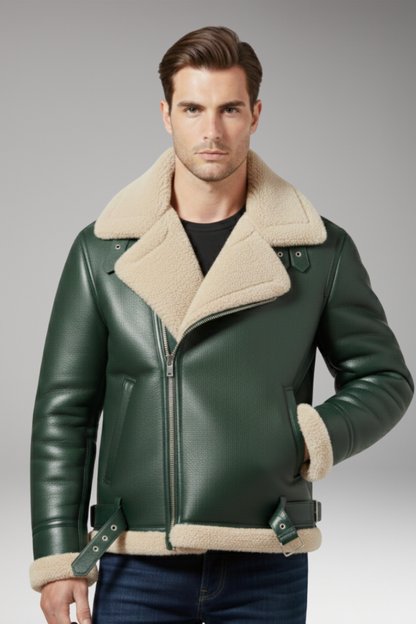 Men's Zip Jacket Lined Collar
