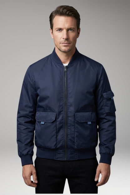 Men's Jacket Practical Pockets Elastic Cuffs