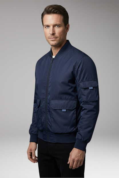 Men's Jacket Practical Pockets Elastic Cuffs
