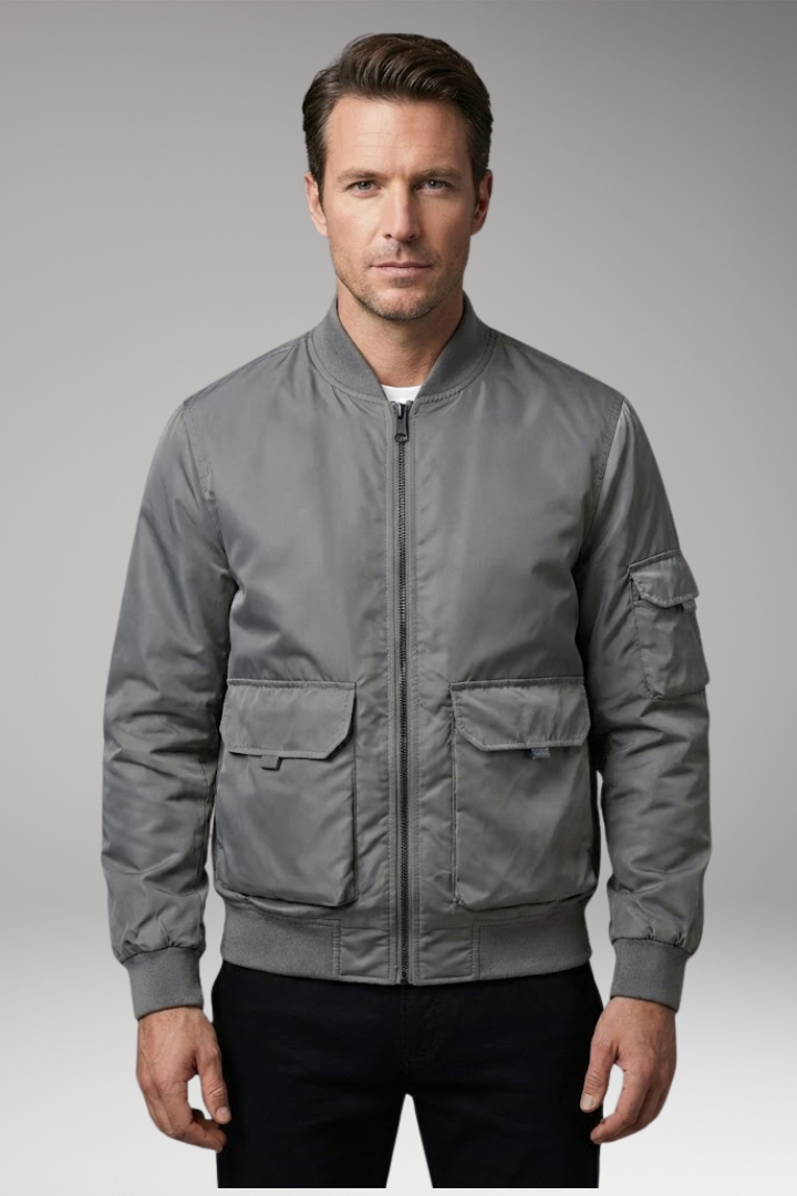 Men's Jacket Practical Pockets Elastic Cuffs