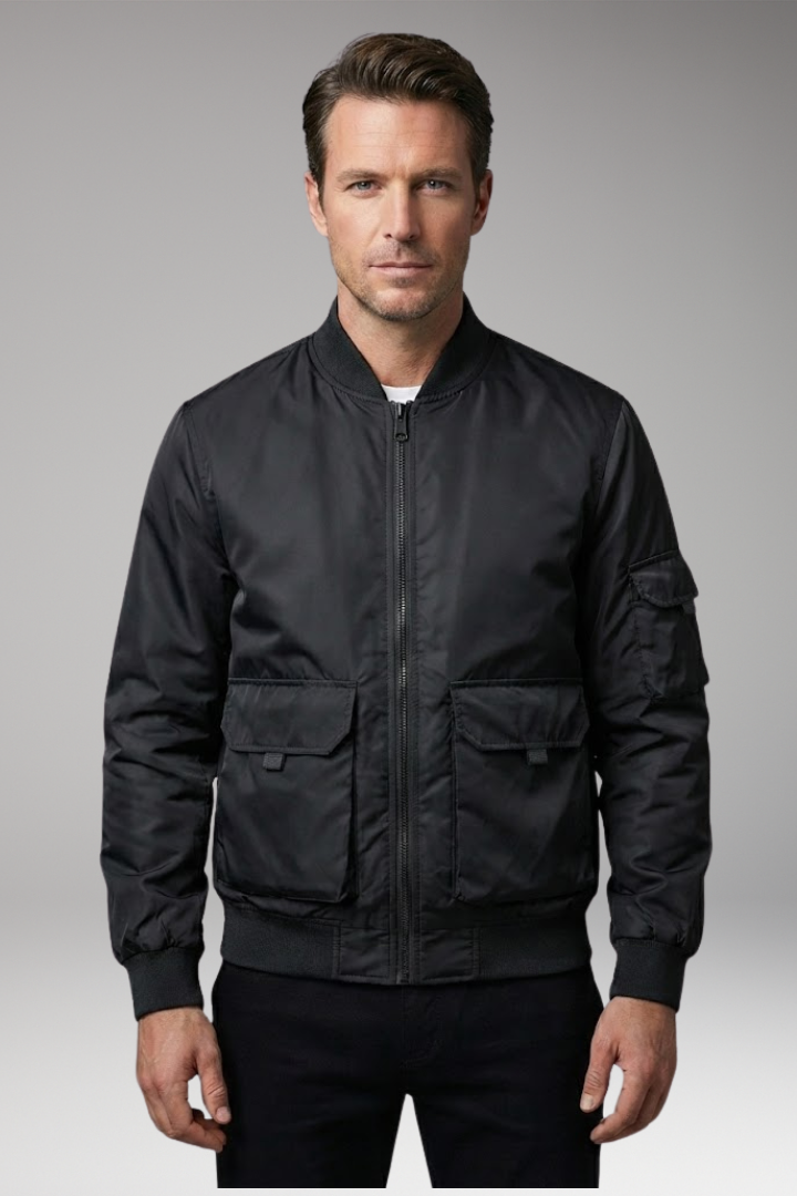 Men's Jacket Practical Pockets Elastic Cuffs