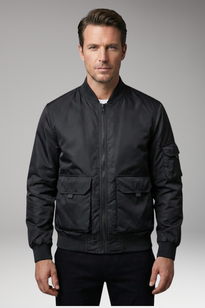 Men's Jacket Practical Pockets Elastic Cuffs
