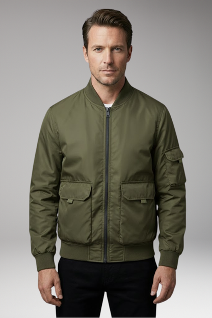 Men's Jacket Practical Pockets Elastic Cuffs