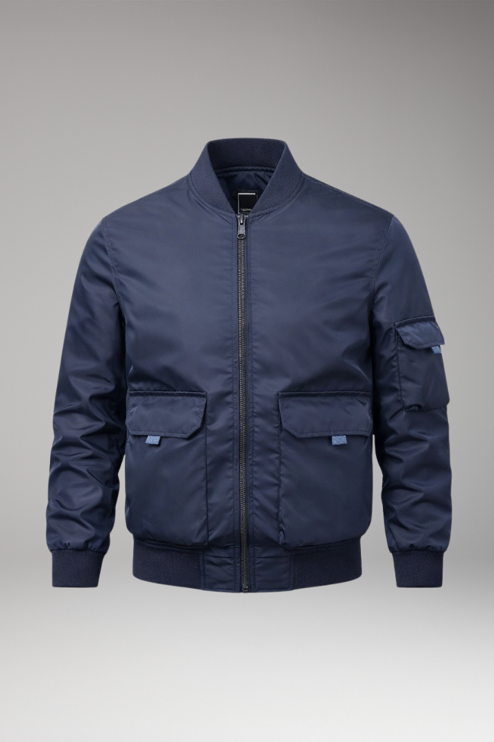 Men's Jacket Practical Pockets Elastic Cuffs - VibreMode
