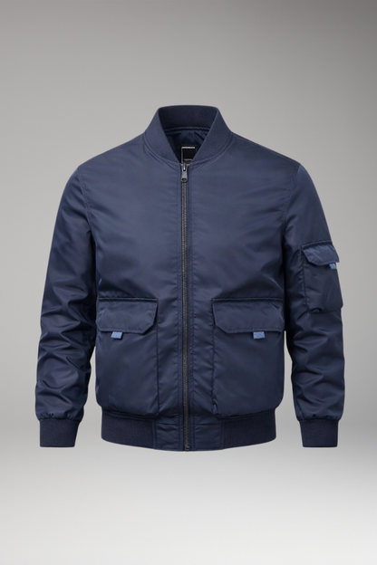 Men's Jacket Practical Pockets Elastic Cuffs - VibreMode