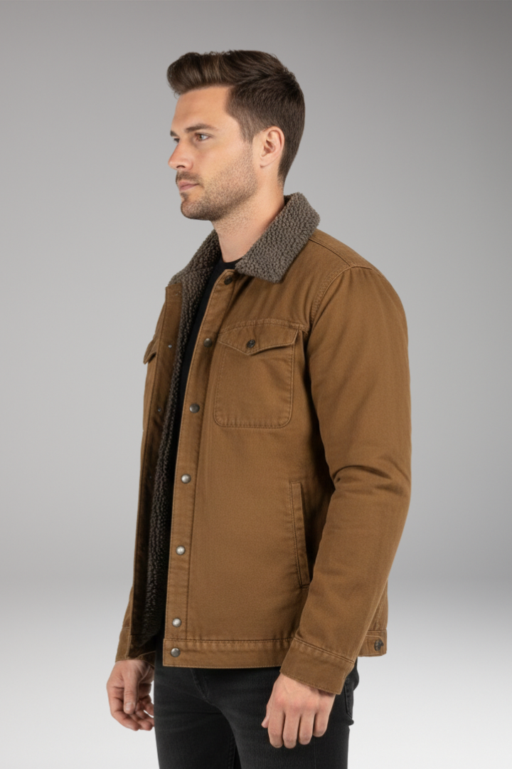 Men's Sherpa Lined Woven Jacket