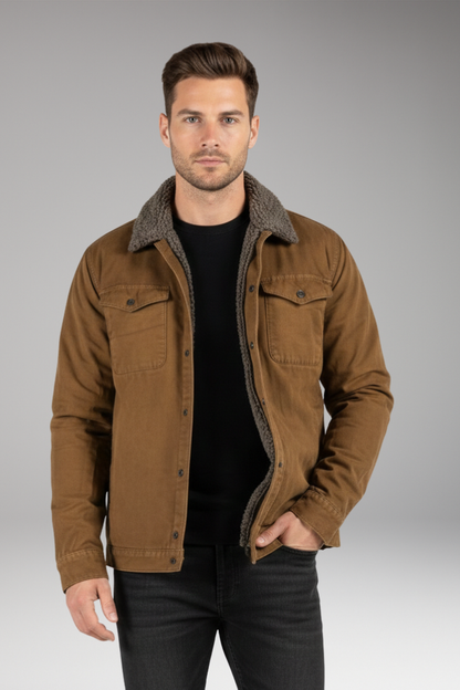 Men's Sherpa Lined Woven Jacket