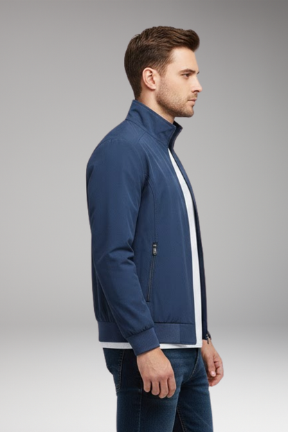 Men's Stand-Up Collar Zip Jacket