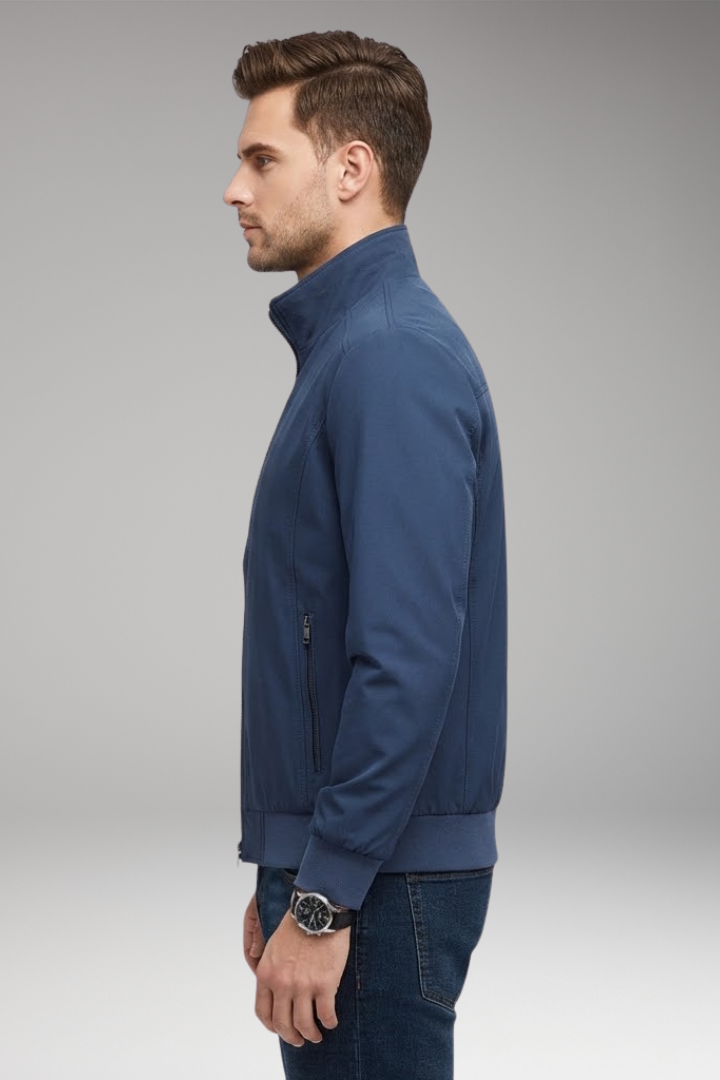 Men's Stand-Up Collar Zip Jacket