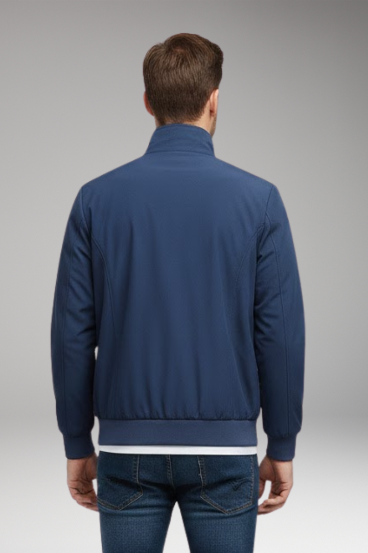 Men's Stand-Up Collar Zip Jacket