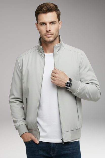 Men's Stand-Up Collar Zip Jacket