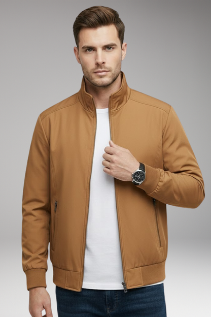 Men's Stand-Up Collar Zip Jacket