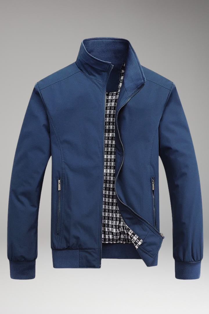 Men's Stand-Up Collar Zip Jacket - VibreMode