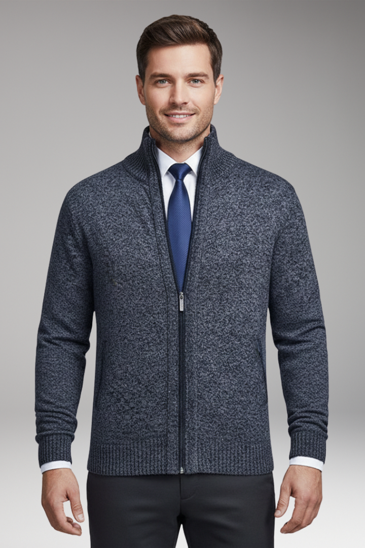 Men's Zipper Jacket Stand-Up Collar