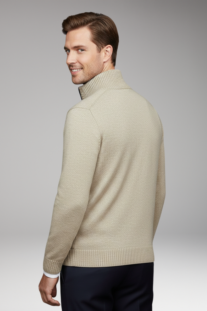Men's Zipper Jacket Stand-Up Collar