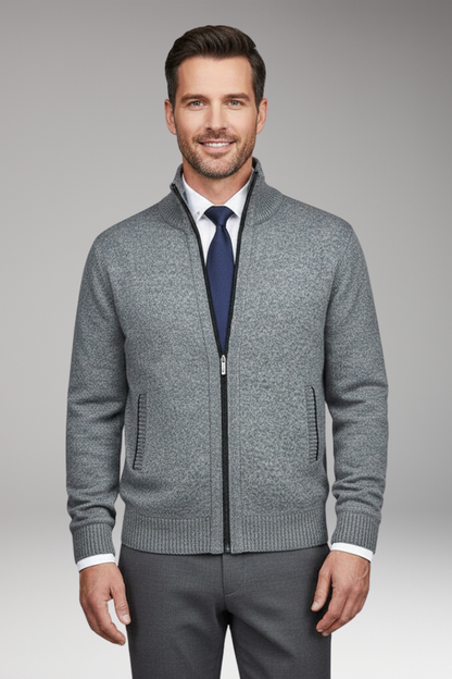 Men's Zipper Jacket Stand-Up Collar