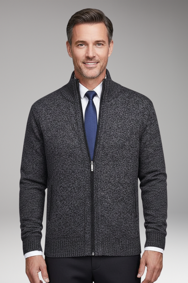 Men's Zipper Jacket Stand-Up Collar