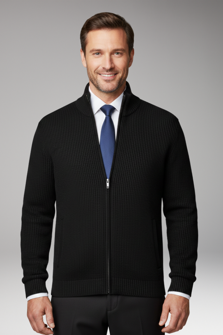 Men's Zipper Jacket Stand-Up Collar