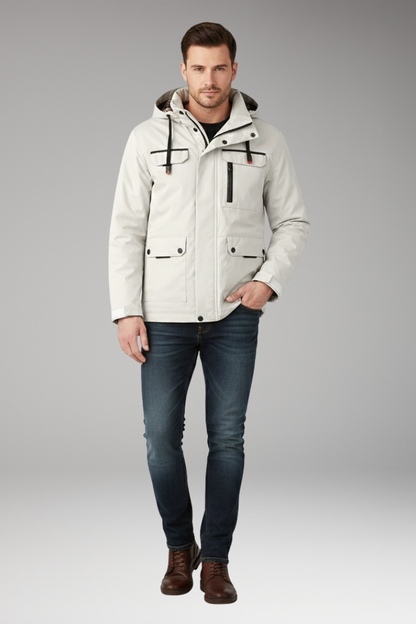 Men's Stand Collar Full Zip Jacket