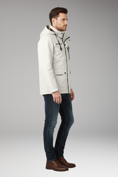 Men's Stand Collar Full Zip Jacket