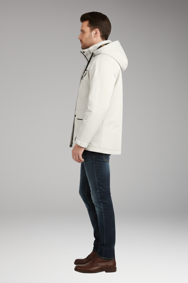 Men's Stand Collar Full Zip Jacket