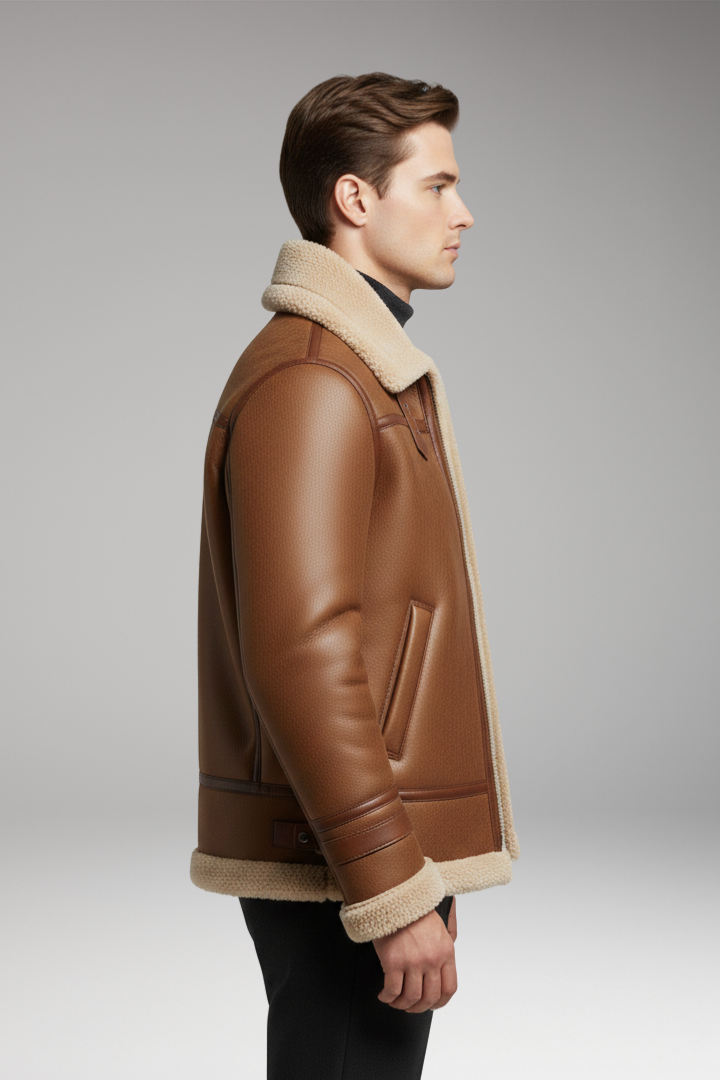 Men's Synthetic Jacket Front Zipper