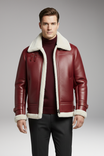 Men's Synthetic Jacket Front Zipper