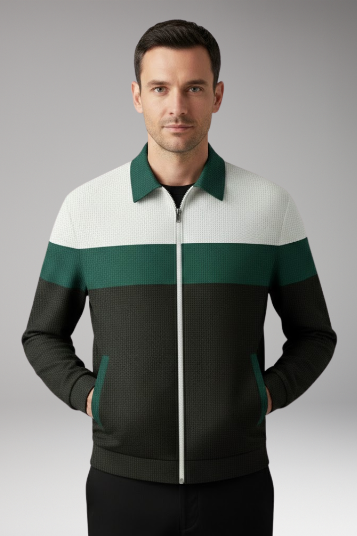 Men's Textured Stripe Jacket