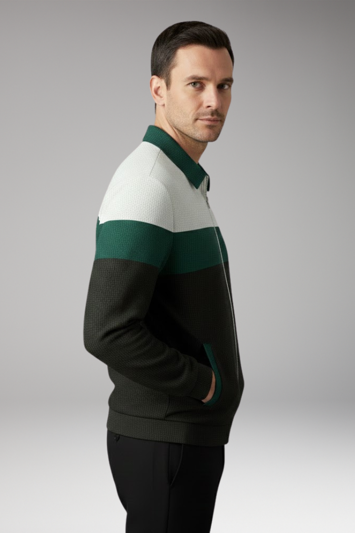 Men's Textured Stripe Jacket