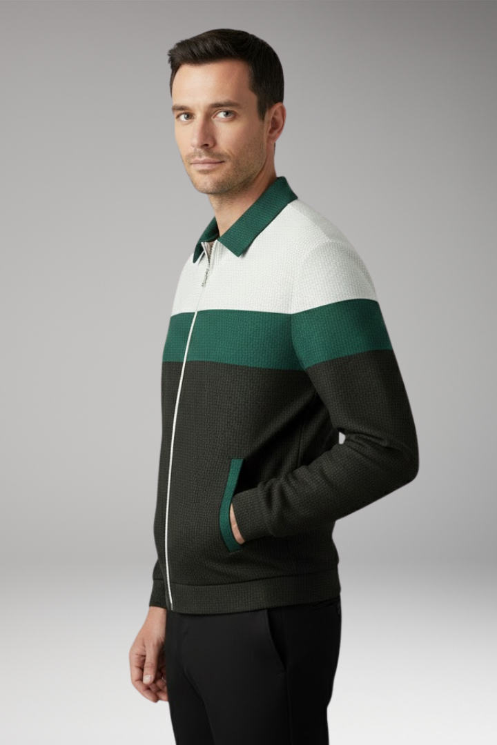 Men's Textured Stripe Jacket