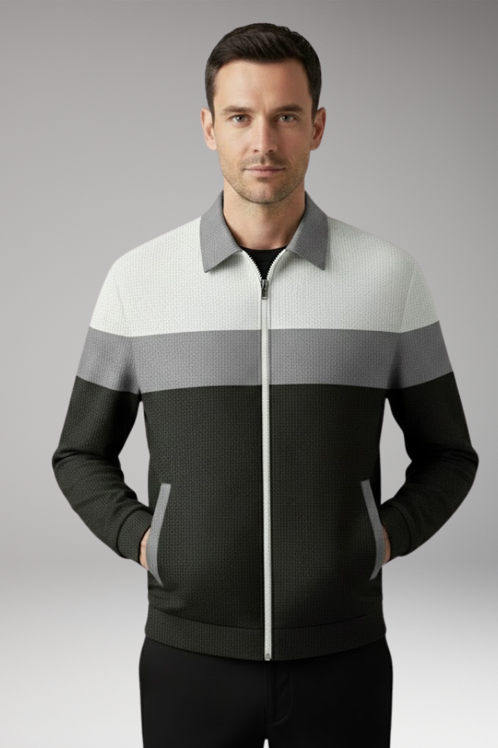 Men's Textured Stripe Jacket