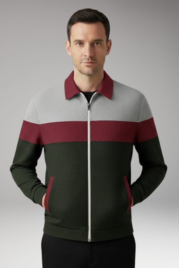 Men's Textured Stripe Jacket