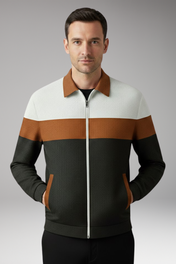 Men's Textured Stripe Jacket