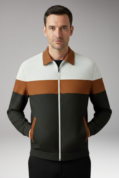 Men's Textured Stripe Jacket
