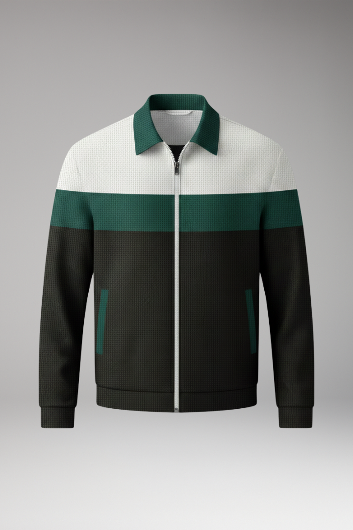 Men's Textured Stripe Jacket - VibreMode