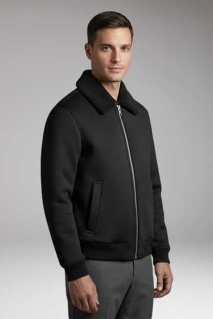 Men's Zip Jacket Ribbed Cuffs