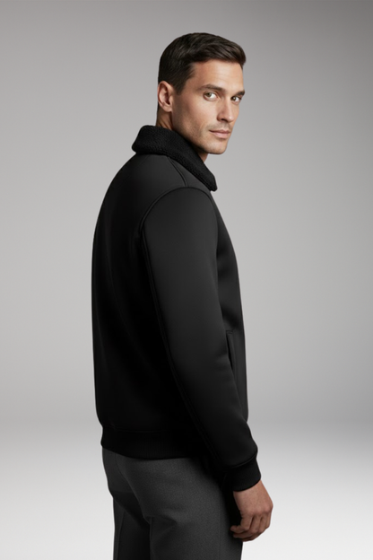 Men's Zip Jacket Ribbed Cuffs