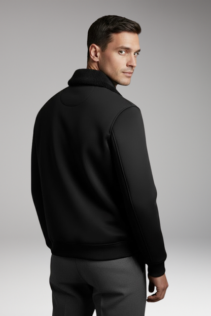 Men's Zip Jacket Ribbed Cuffs