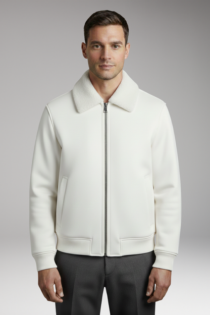 Men's Zip Jacket Ribbed Cuffs