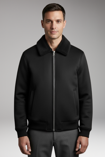 Men's Zip Jacket Ribbed Cuffs
